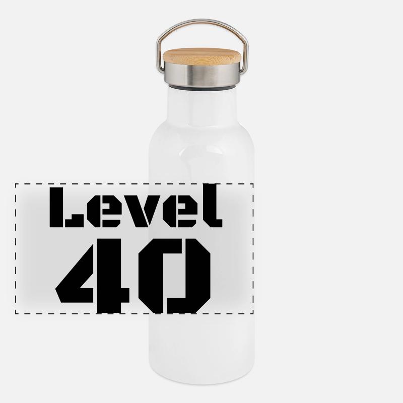Panorama Thermosflasche mit Bambusdeckel