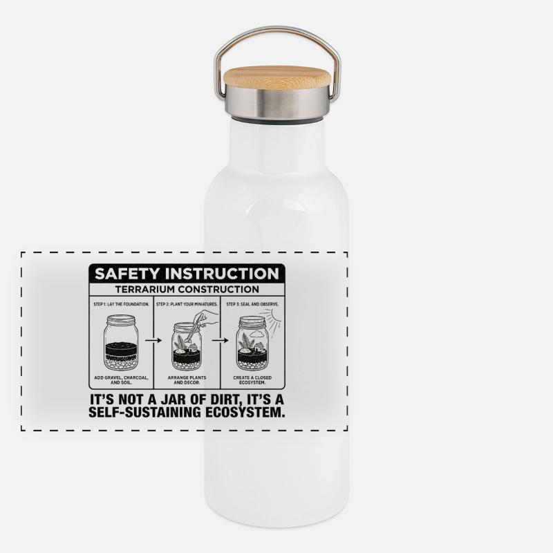 Guide de construction de terrarium : pas juste un bocal de Di Gourde isotherme avec bouchon en bambou