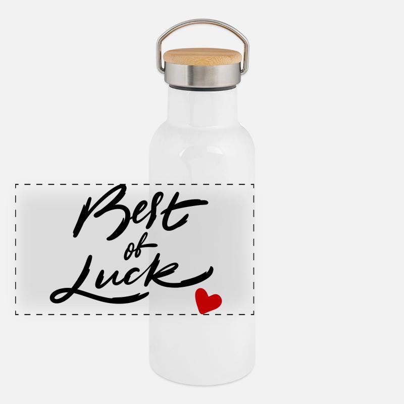 good luck Panoramic Thermal Bottle with Bamboo Lid