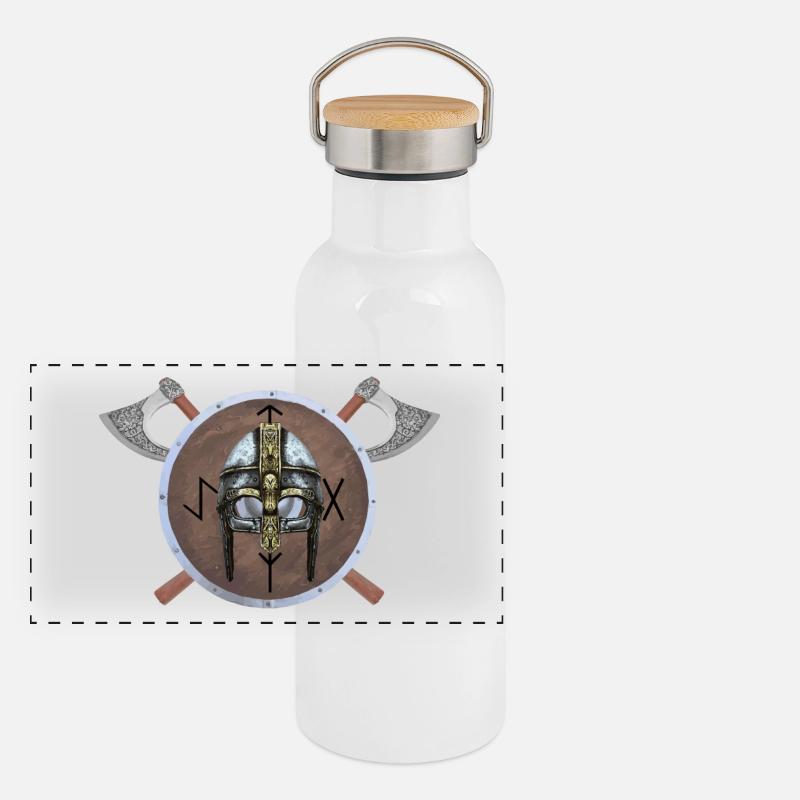 VIKING HELM Gourde isotherme avec bouchon en bambou