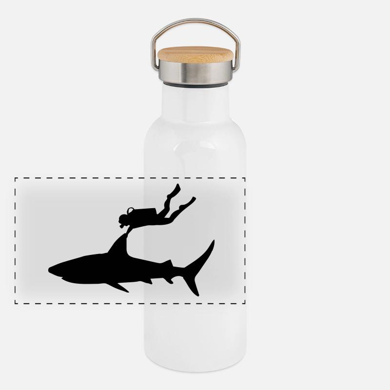 diving Panoramic Thermal Bottle with Bamboo Lid