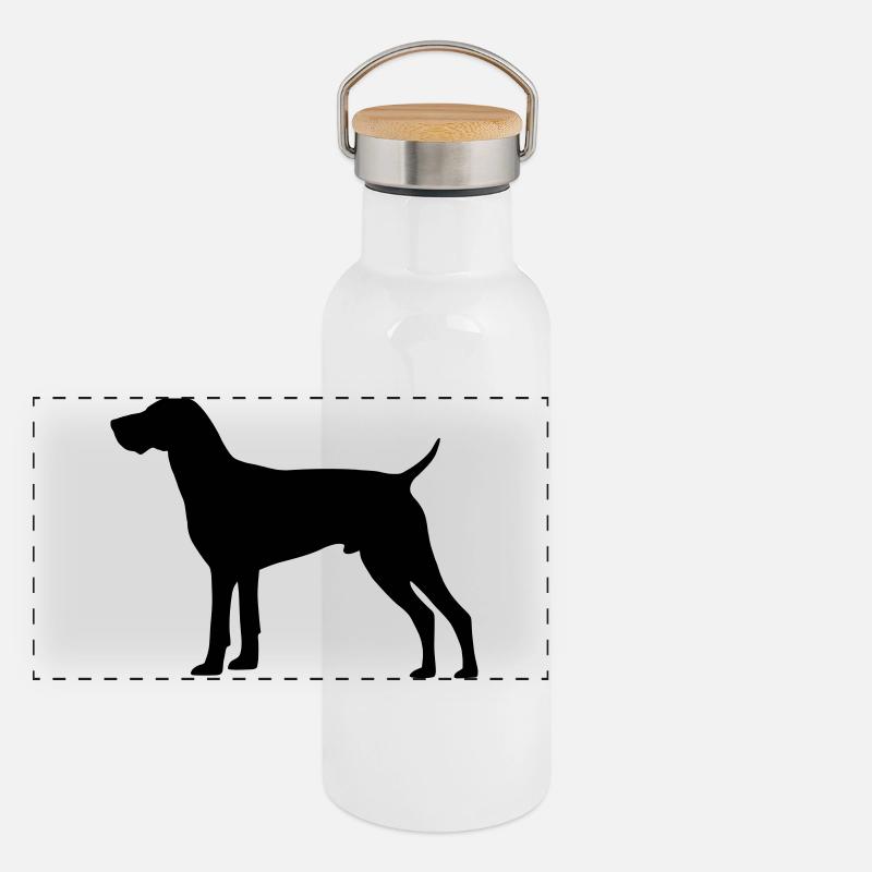 German Shorthaired Pointer Panoramic Thermal Bottle with Bamboo Lid