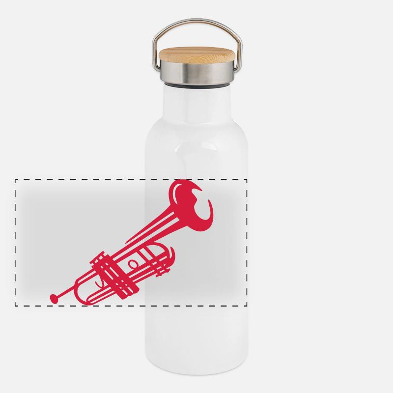 trompette Gourde isotherme avec bouchon en bambou