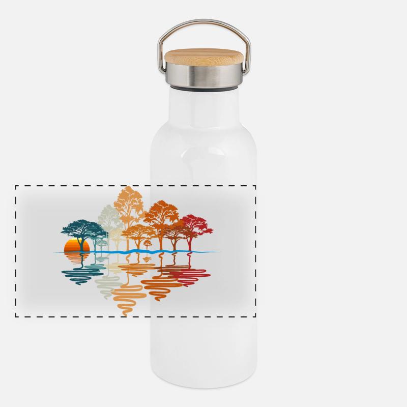 FORÊT D’AUTOMNE, FORÊT Gourde isotherme avec bouchon en bambou