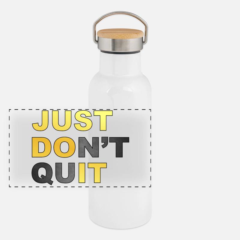 Tun Sie es einfach nicht. Tu es einfach nicht! # Panorama Thermosflasche mit Bambusdeckel