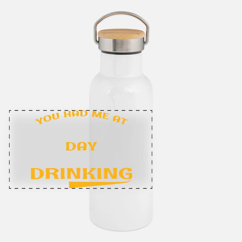 Consommation quotidienne d’alcool Gourde isotherme avec bouchon en bambou