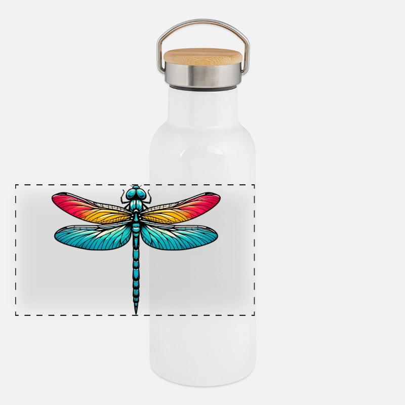 Dragonfly Panoramic Thermal Bottle with Bamboo Lid