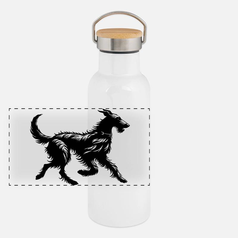 Panorama Thermosflasche mit Bambusdeckel