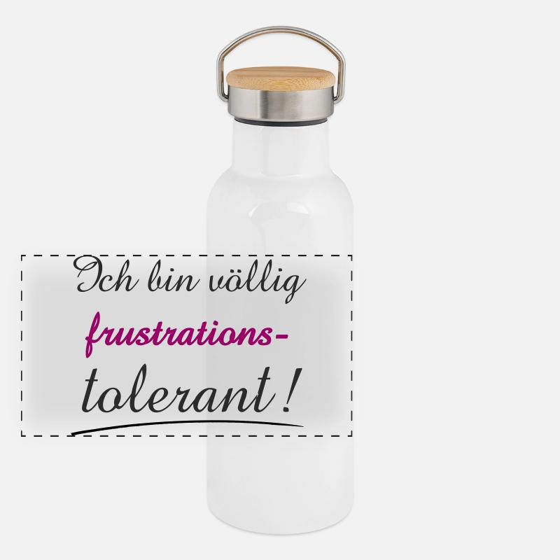 Confident Quote I'm Frustration Tolerant Panoramic Thermal Bottle with Bamboo Lid