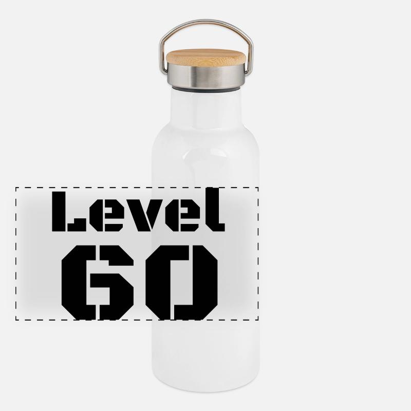Niveau 60 Gourde isotherme avec bouchon en bambou