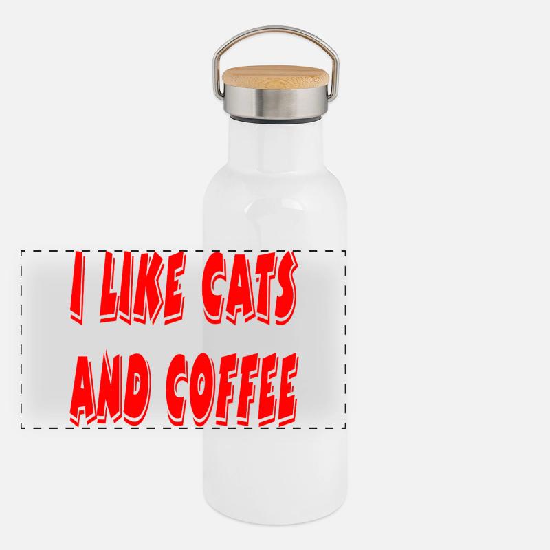 feline Panoramic Thermal Bottle with Bamboo Lid