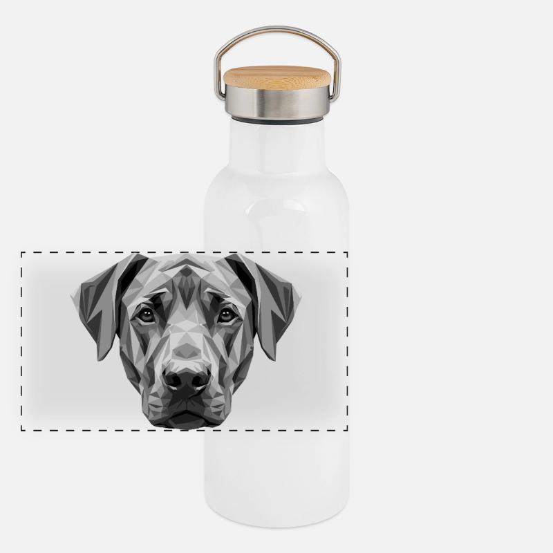 Rhodesian Ridgeback Jagdhund Hunde Stolz Ridgeback Panorama Thermosflasche mit Bambusdeckel