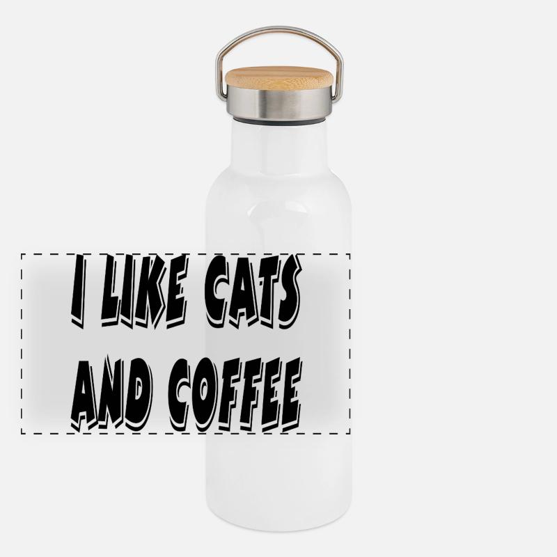 feline Panoramic Thermal Bottle with Bamboo Lid