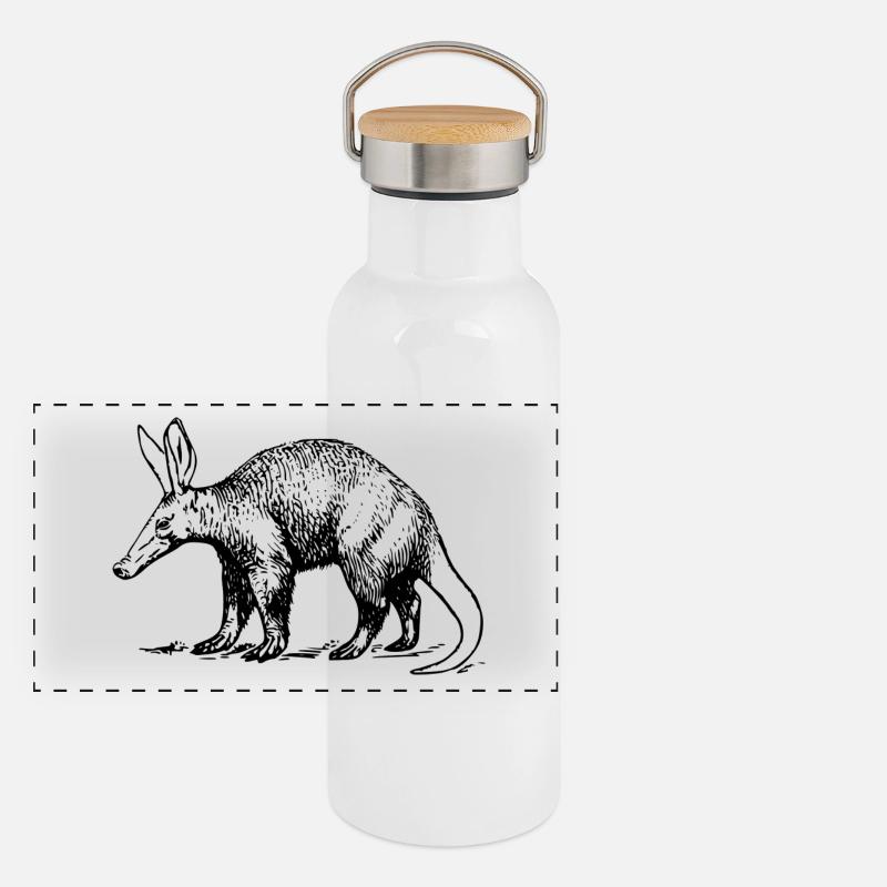 aardvark earth piglet3 Panoramic Thermal Bottle with Bamboo Lid