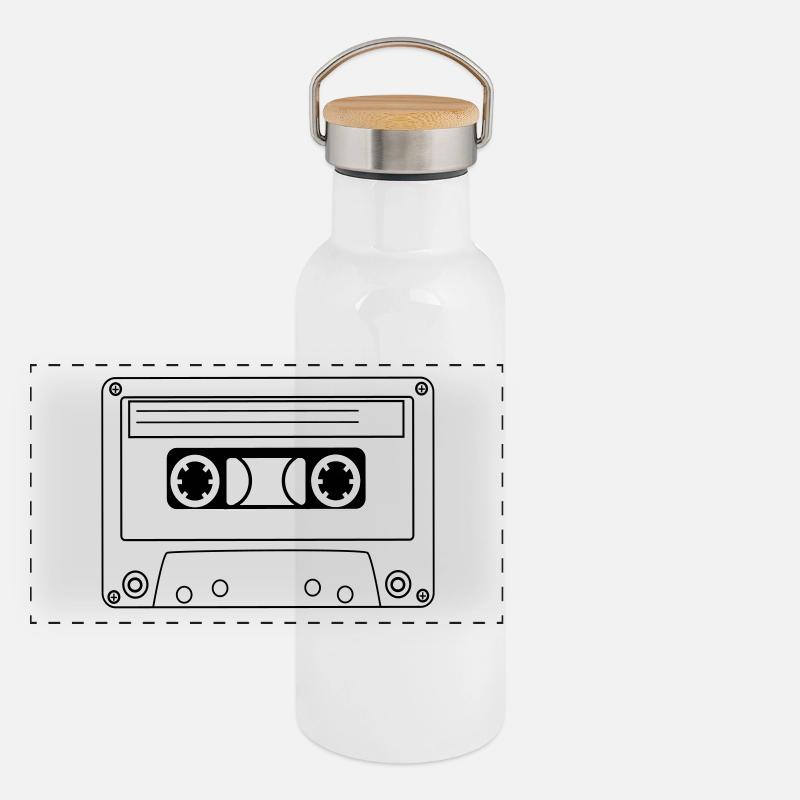 Tape Panorama Thermosflasche mit Bambusdeckel