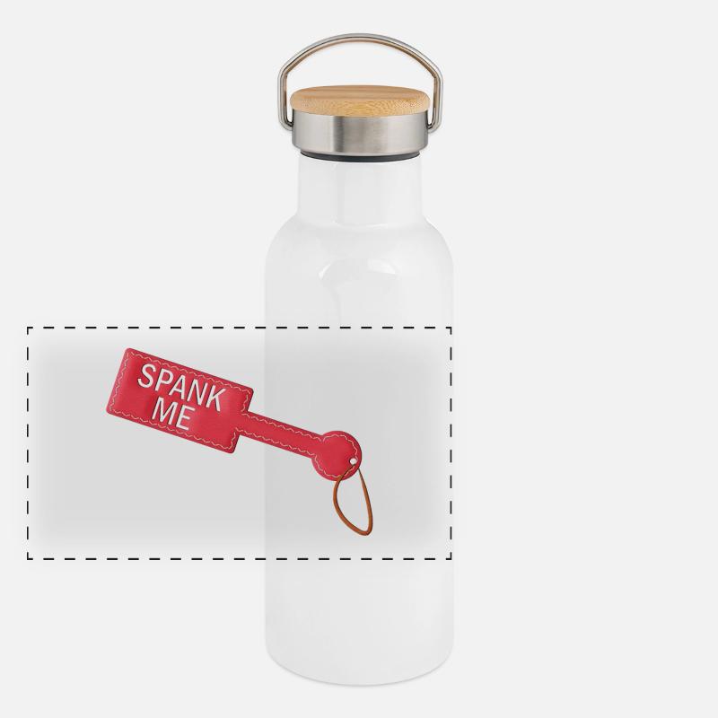 Spank Me Paddle Panorama Thermosflasche mit Bambusdeckel