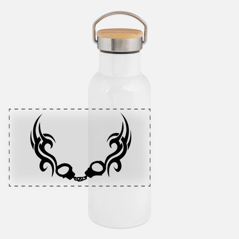 Hand-schellentrible Panoramic Thermal Bottle with Bamboo Lid