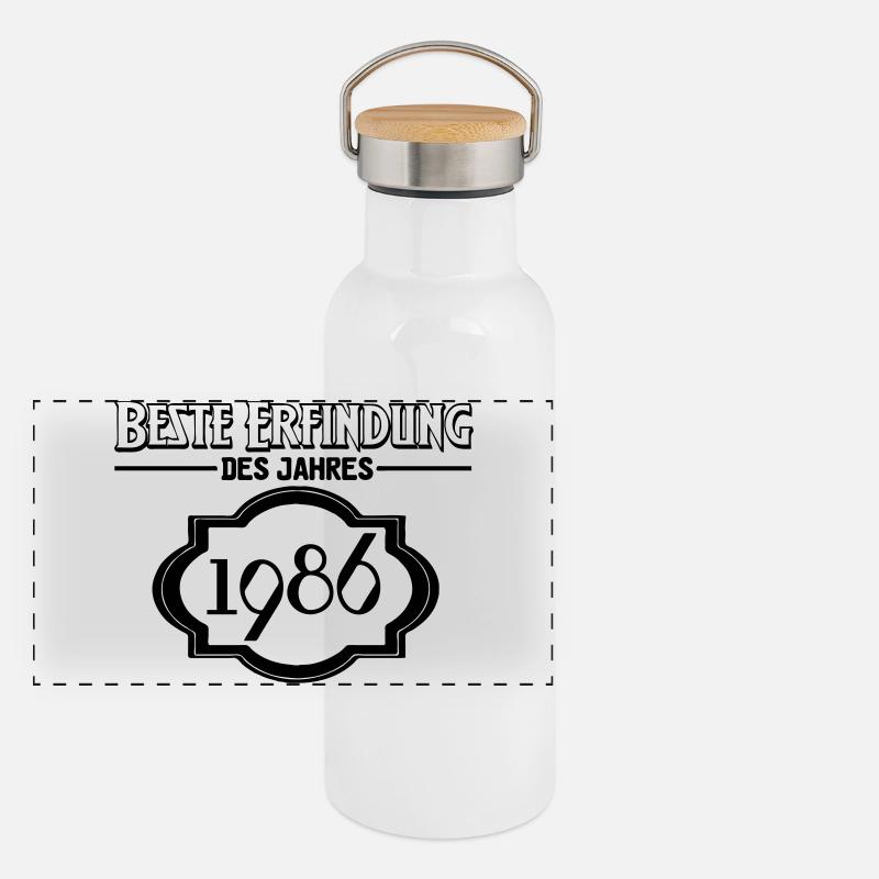 Beste Erfindung des Jahres 1986 Geschenk Panorama Thermosflasche mit Bambusdeckel