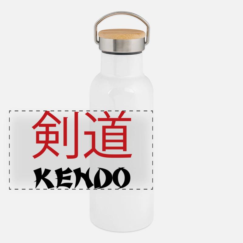 Kendo Panoramic Thermal Bottle with Bamboo Lid
