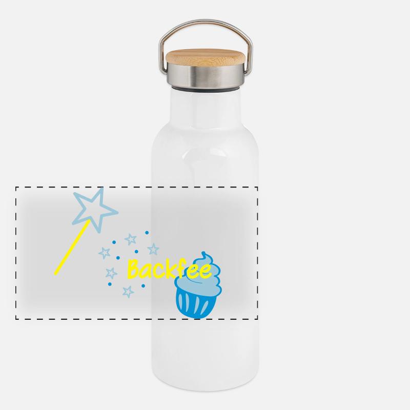 Panorama Thermosflasche mit Bambusdeckel