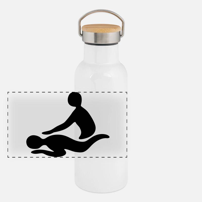 massage Gourde isotherme avec bouchon en bambou