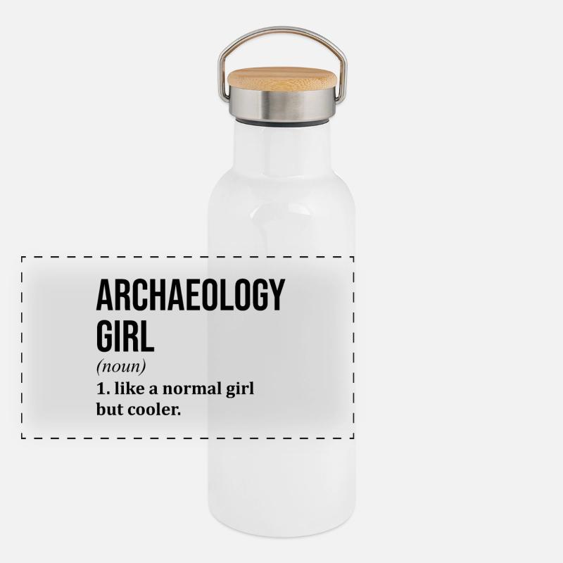 Archaeology Panoramic Thermal Bottle with Bamboo Lid