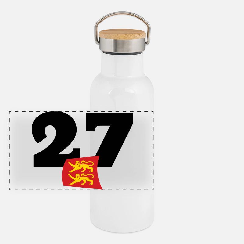 Normandie - Eure - 27 Gourde isotherme avec bouchon en bambou