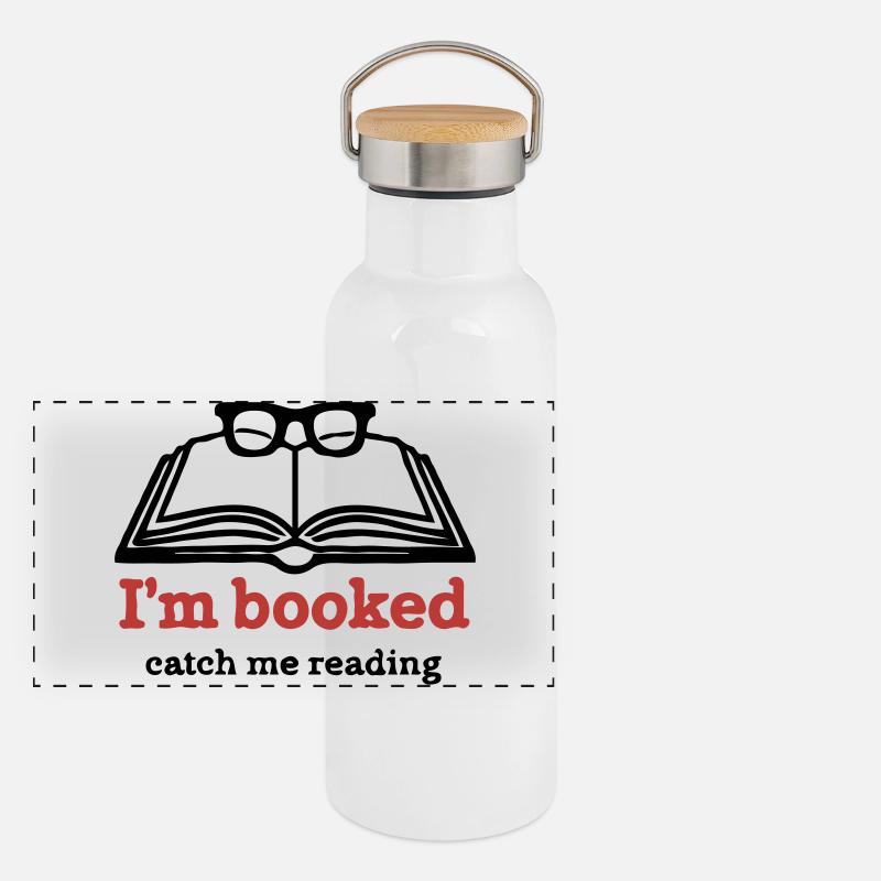 I'm Booked – Catch Me Reading Panoramic Thermal Bottle with Bamboo Lid