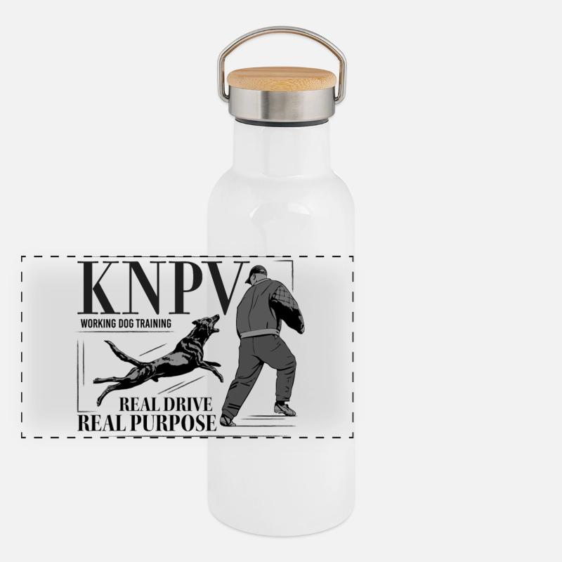 Formation de chiens de travail KNPV Gourde isotherme avec bouchon en bambou