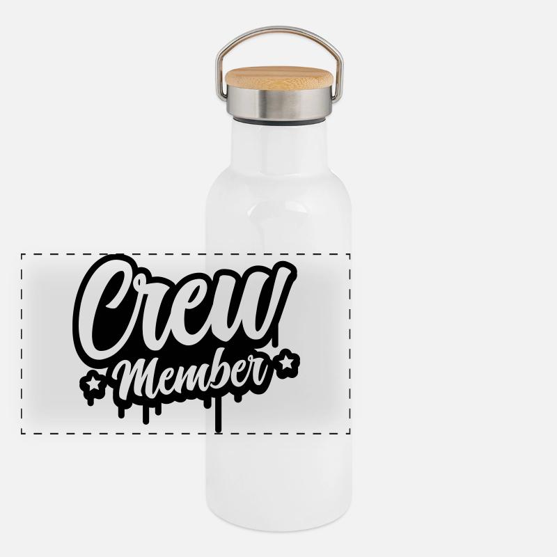 membre d’équipage Gourde isotherme avec bouchon en bambou