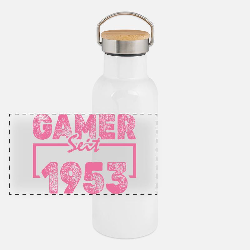 1953 Panorama Thermosflasche mit Bambusdeckel