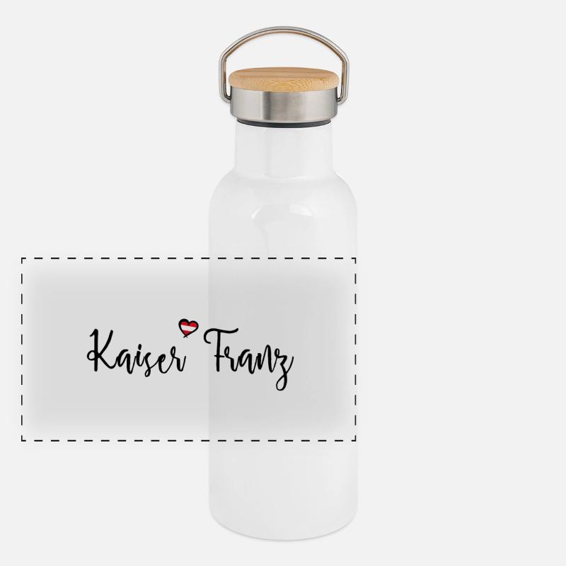 Kaiser Franz Joseph Panorama Thermosflasche mit Bambusdeckel