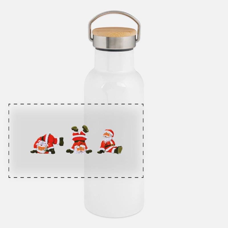 Santas Panoramic Thermal Bottle with Bamboo Lid