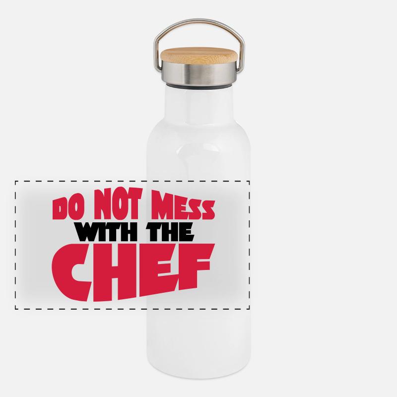 tête Gourde isotherme avec bouchon en bambou