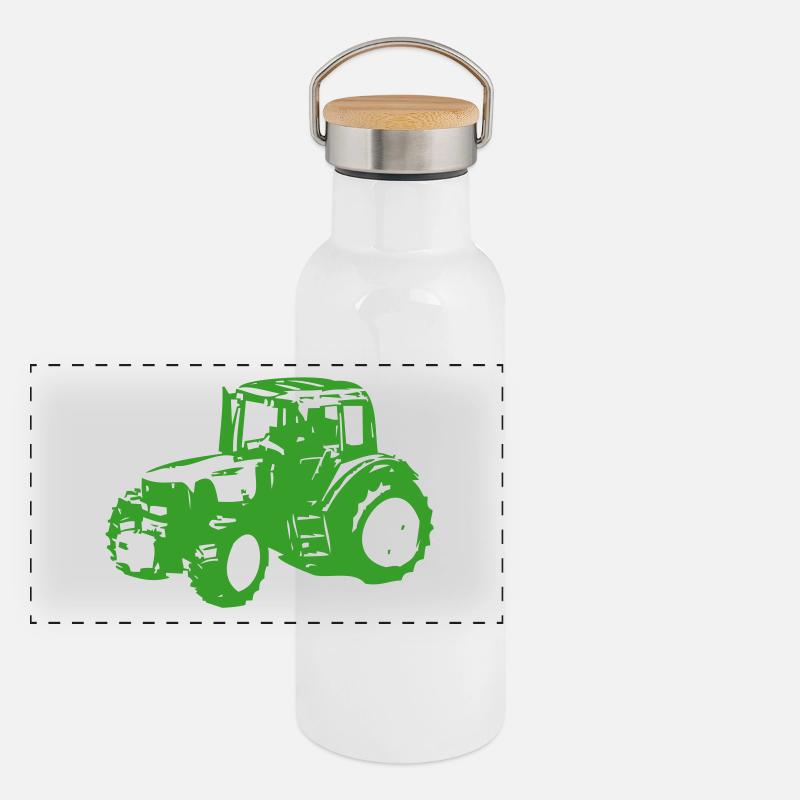 tractor Gourde isotherme avec bouchon en bambou