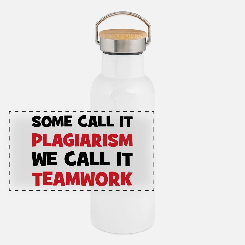 Plagiat Gourde isotherme avec bouchon en bambou