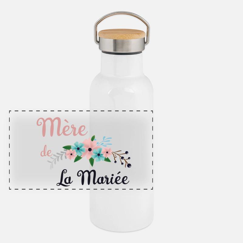 Brautmutter - Bukolische Sammlung Panorama Thermosflasche mit Bambusdeckel