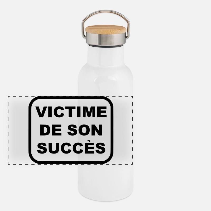 Victime de son succès Gourde isotherme avec bouchon en bambou