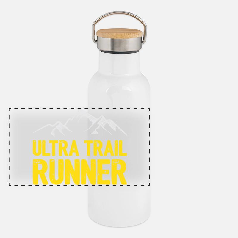 Ultra Trail Runner Panorama Thermosflasche mit Bambusdeckel