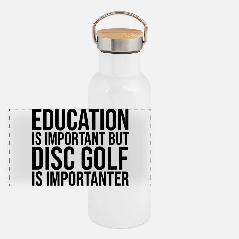 Disc golf Gourde isotherme avec bouchon en bambou