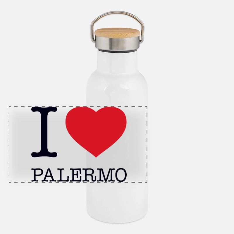 J’ADORE PALERME Gourde isotherme avec bouchon en bambou
