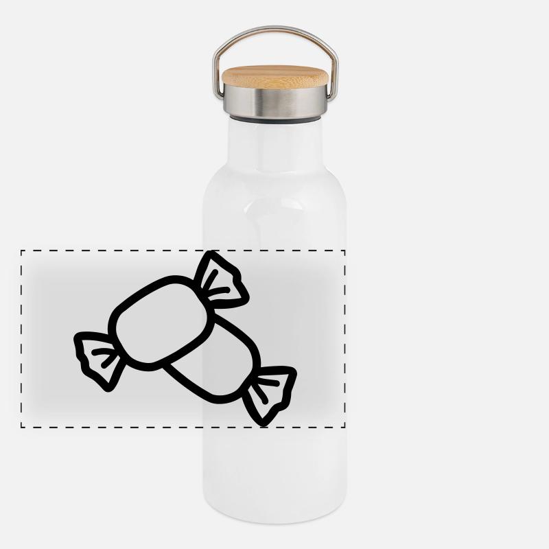 Bonbon Gourde isotherme avec bouchon en bambou