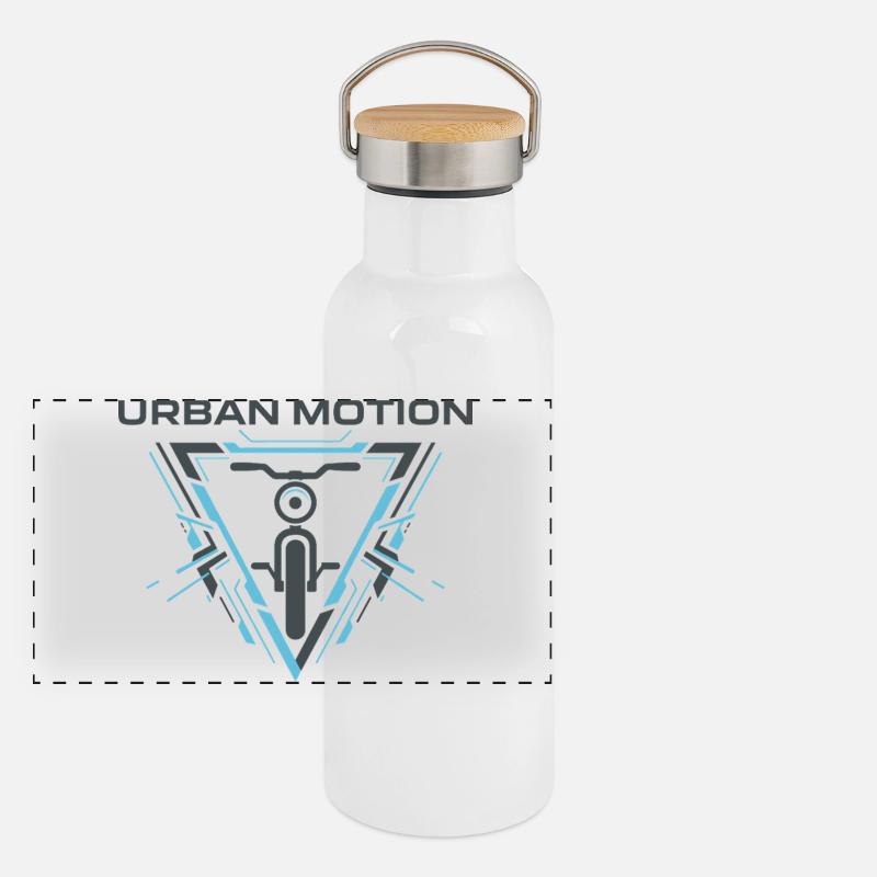 Panorama Thermosflasche mit Bambusdeckel