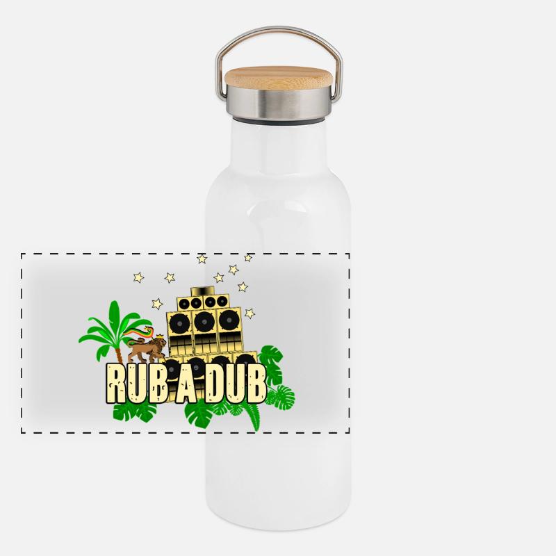Rub A Dub Panorama Thermosflasche mit Bambusdeckel