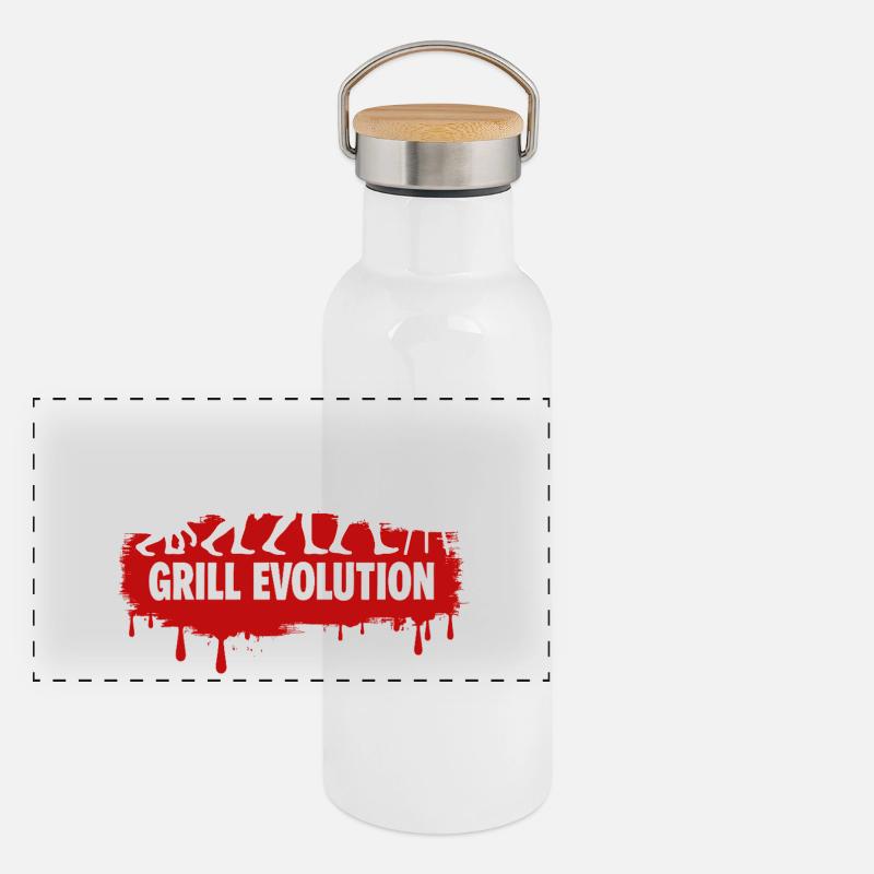 Grill Evolution : Drôle de Grill Master Dicton Gourde isotherme avec bouchon en bambou