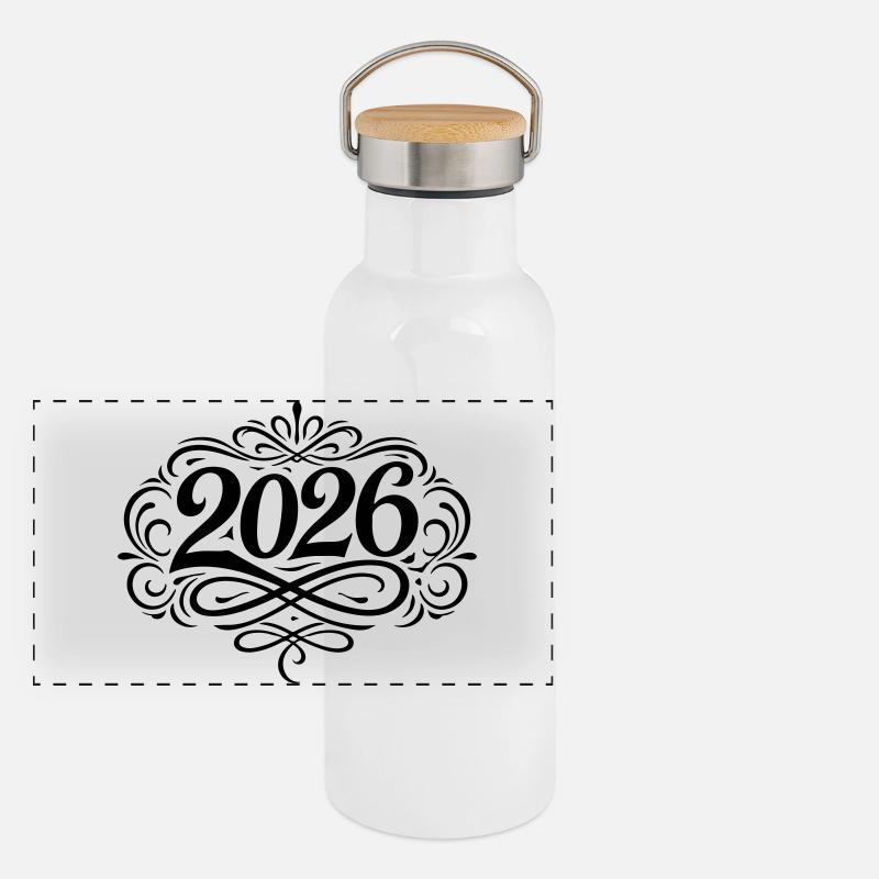 2026 Edel Panorama Thermosflasche mit Bambusdeckel
