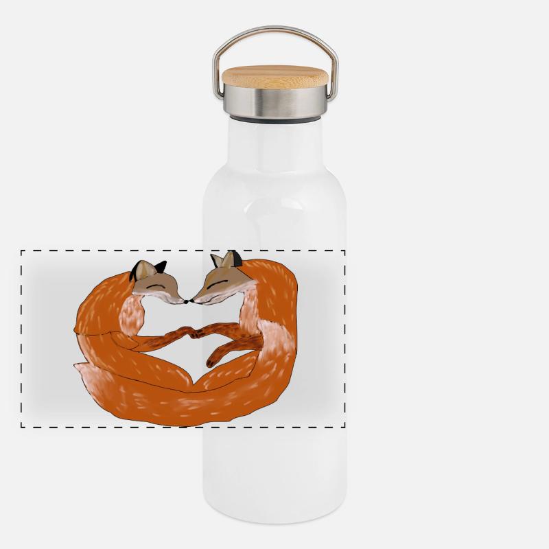 Unité Foxheart Gourde isotherme avec bouchon en bambou