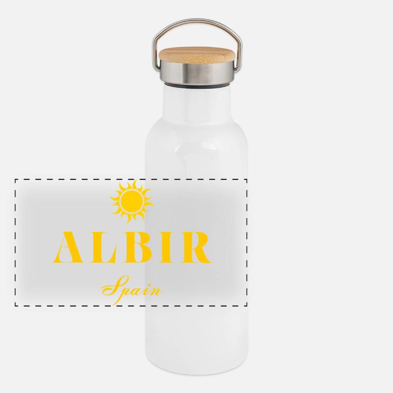 Albir Spanien Suncrest Panorama Thermosflasche mit Bambusdeckel