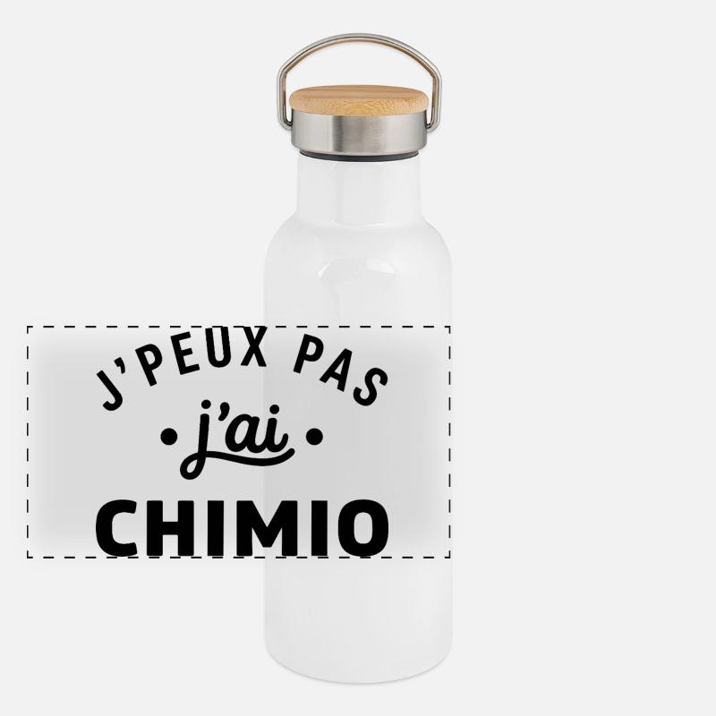 chimio Gourde isotherme avec bouchon en bambou