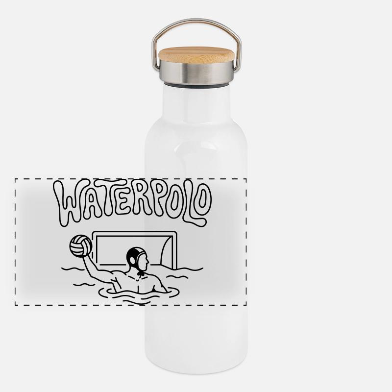 water polo Panoramic Thermal Bottle with Bamboo Lid